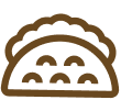 an icon showing a taco